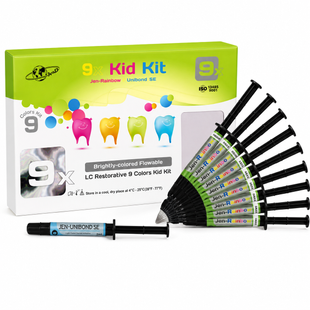 Джен-рейнбоу (Jen-Rainbow), кольоровий композит, набір 9 шприців 1095862642 фото