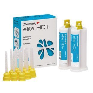 А-силікон низької в'язкості Elite HD Light Body Normal Set (2х50 ml) 419181573 фото